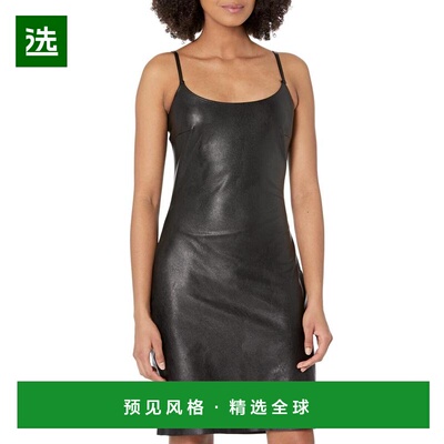 1h可退 【美国直邮】Commando|仿皮细肩带连衣裙 FLT304