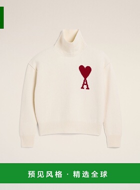 欧洲直邮AMI 白色 Ami de Coeur 羊毛毛衣