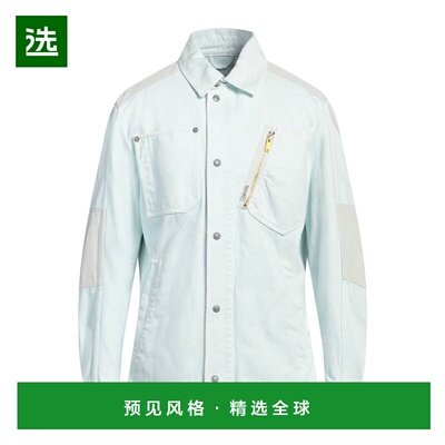 1h可退 香港直邮Objects IV Life 男士 牛仔布夹克 green绿色 舒