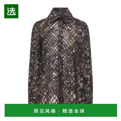 1h可退 香港直邮Atos Lombardini 女士 Blouses 花纹衬衫