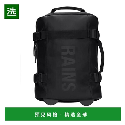 香港直邮RAINS 男士旅行箱 14790BLA AW2025 黑色 Texel Cabin Ba