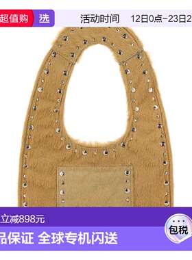 1h可退 香港直邮Gimaguas 女士 Franca 米色小牛毛迷你手袋 MINIF