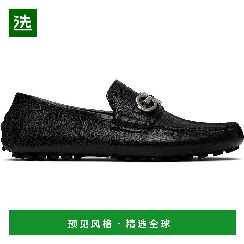 1h可退 香港直邮Salvatore Ferragamo 菲拉格慕 男士 黑色 Gancin