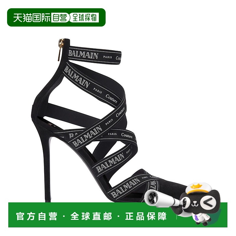 1h可退 香港直邮Balmain 巴尔曼 女士 细高跟高跟鞋 EN1UH092TKWB