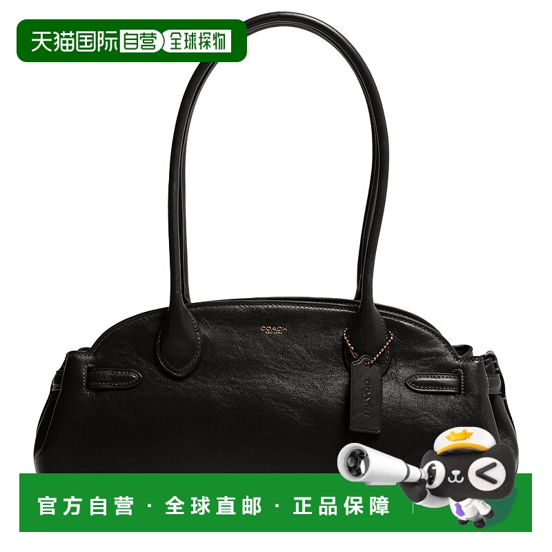 1h可退 香港直邮Coach 蔻驰 女士 Empire Carryall 34 油蜡皮肩包