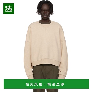 1h可退 香港直邮Entire Studios 男士 驼色 Box Crew 套头衫 ES21