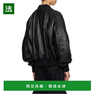 皮革飞行员夹克 Anja 250WCB00004LBT128A 香港直邮Attico 1h可退