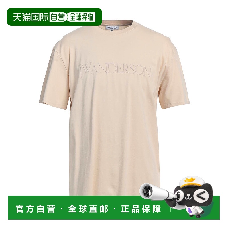 1h可退 香港直邮J.W. Anderson 男士 T恤 beige米色 舒适时尚