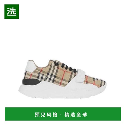 香港直邮Burberry 格纹细节男鞋 80485771低帮运动鞋