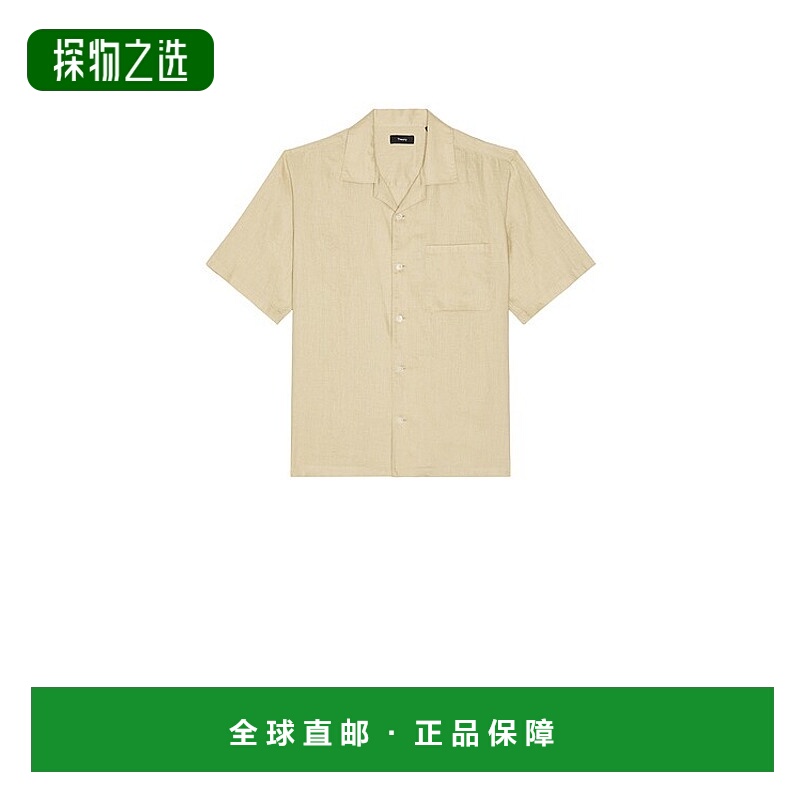 香港直邮THEORY 希尔瑞 男士 Noll 短袖露营衬衫 N0473503