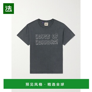 1h可退 香港直邮gallery dept 男士 Horrors 亮片印花棉针织T恤 H