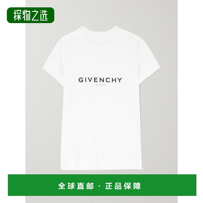 香港直邮Givenchy 纪梵希 女士 白色 Reverse T 恤 BW707Y3Z6P