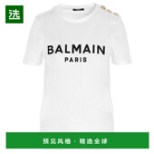 白色女装 香港直邮BALMAIN AW2024 女士T恤 BF1EF005BB02GAB