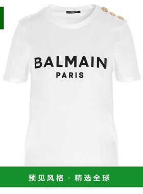 香港直邮BALMAIN 女士T恤 BF1EF005BB02GAB-1 AW2024 白色女装