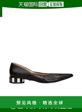 香港直邮Ami Paris 尖头褶皱低跟鞋单鞋一脚蹬女鞋 FSV702AL00560