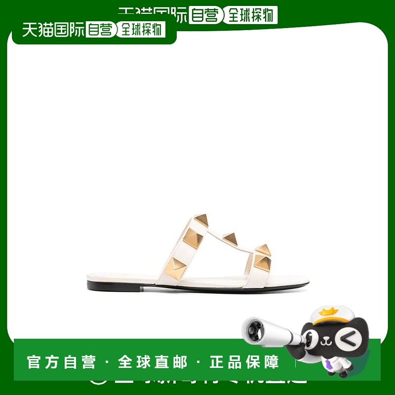 【99新未使用】香港直邮Valentino 徽标平底拖鞋 VW0S0BU9ZWM