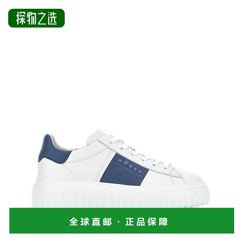 1h可退 香港直邮Hogan 男士 圆头运动鞋 HXM6450FO70LE9 white白