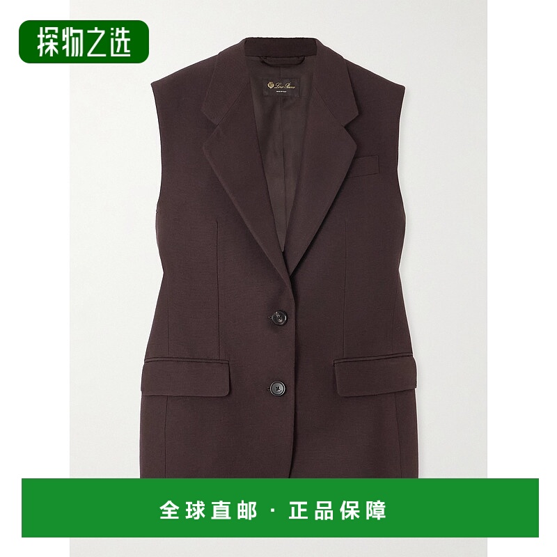 1h可退 香港直邮Loro Piana 诺悠翩雅 女士 Cedric 单排扣背心 FA