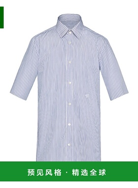 香港直邮Maison Margiela 条纹短袖衬衫 S50DR0007S78571