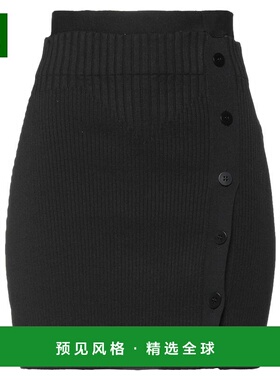 1h可退 香港直邮ANDREĀDAMO 女士 迷你半身裙 black黑色 舒适时尚