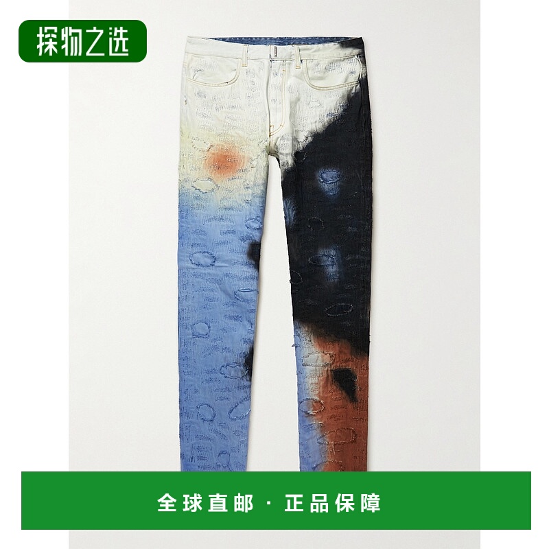 香港直邮Givenchy 纪梵希 男士 合身牛仔裤 BM50ST5Y2J
