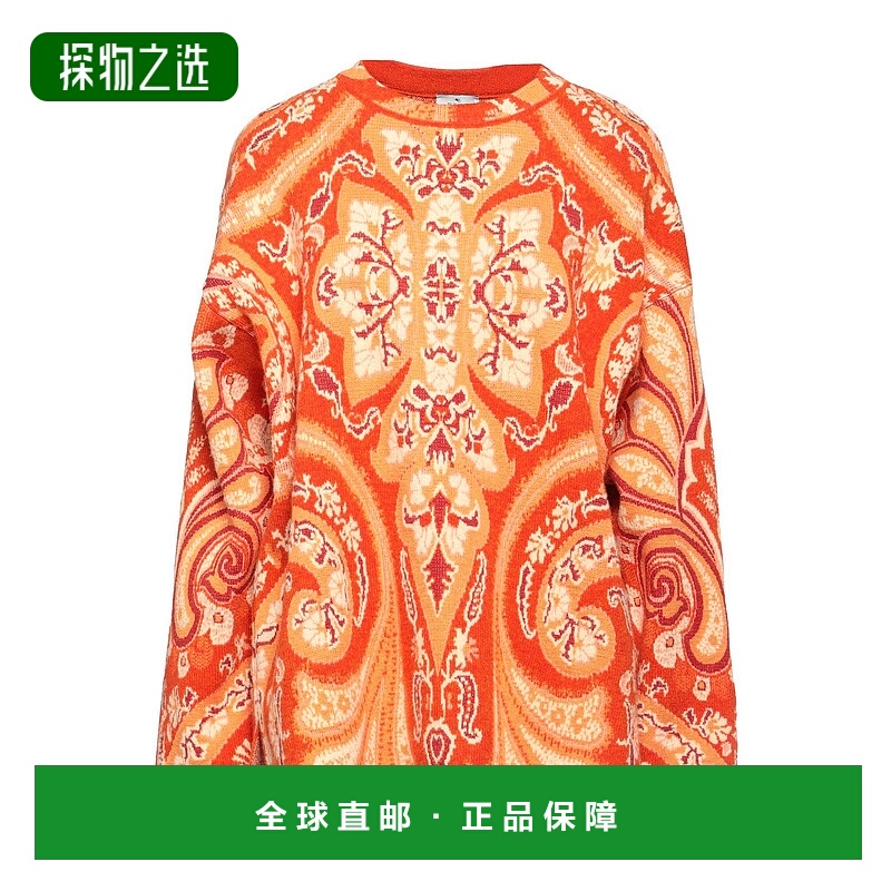 香港直邮Etro 艾特罗 女士 毛衣 orange橙色 舒适时尚羊毛