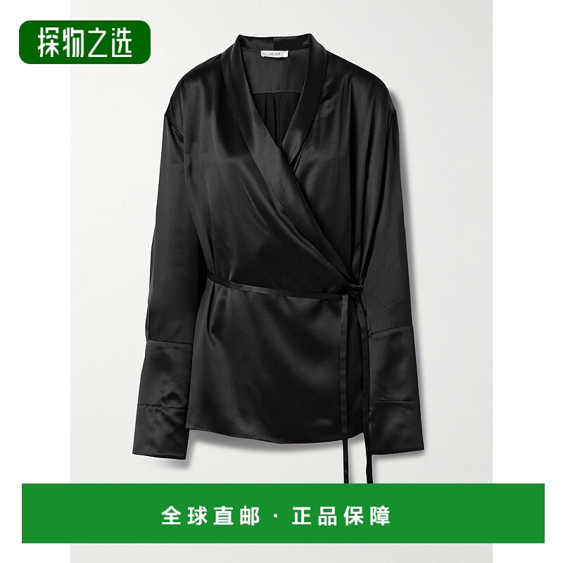香港直邮The Row 女士 Eivie 真丝裹式衫 10177W407