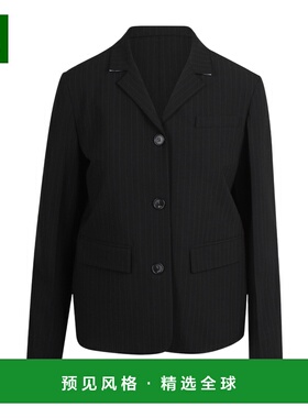 香港直邮N21 女士外套 N2M0L0125248R911 AW2025 黑色 条纹西装外