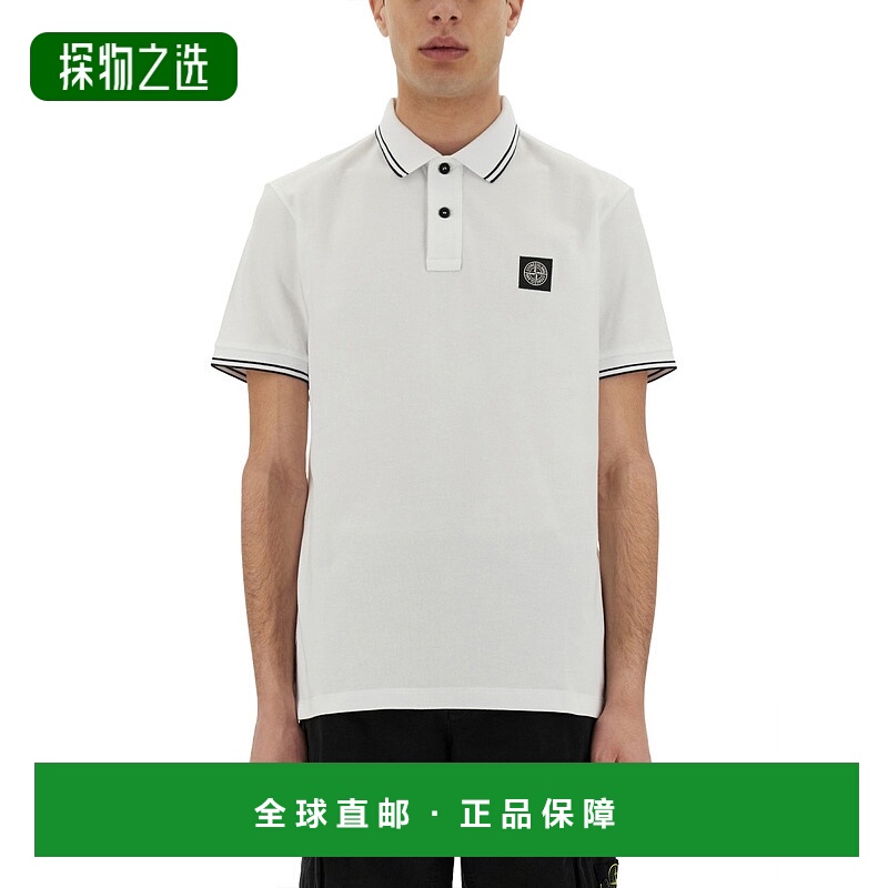 香港直邮Stone Island 石头岛 男士 带Logo拼缀Polo衫 22002SCS00