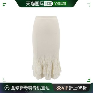 Veneta 香港直邮Bottega 774713V3 99新未使用 弹性腰带半身裙