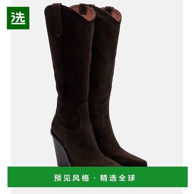 1h可退 香港直邮Paris Texas 女士 Vegas 100 绒面革牛仔靴子