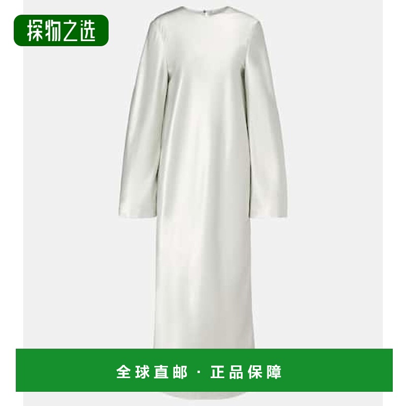 香港直邮calvin klein 女士 Alba 长款连衣裙 blue蓝色 舒适时尚