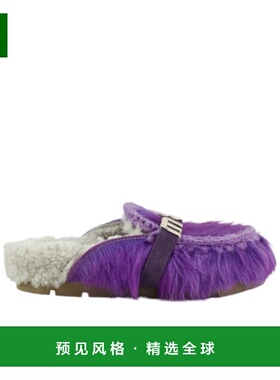 香港直邮MOU 女士拖鞋 FW431000DLHPPUR CO 紫色 圆头凉鞋