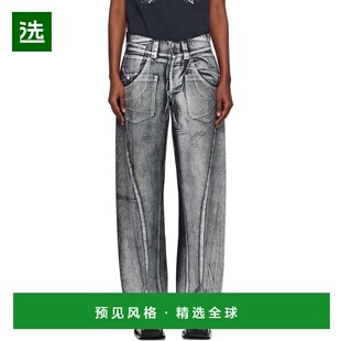 1h可退 香港直邮Vaquera 女士 黑色 & 白色 Painted Workwear 长