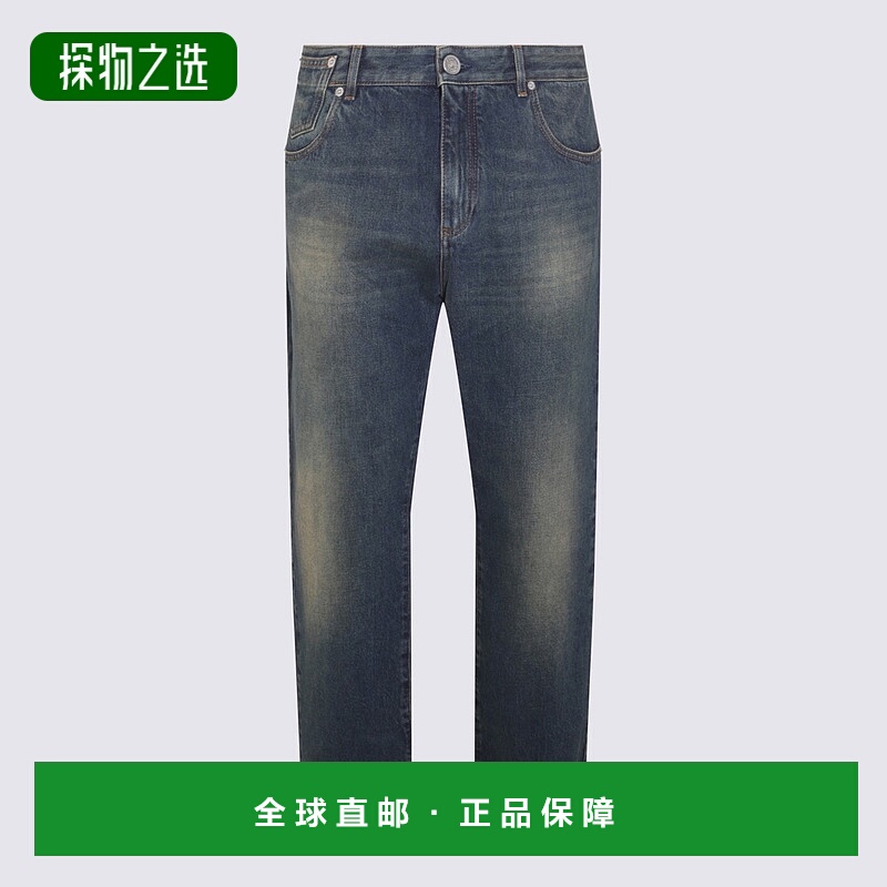 欧洲直邮BALMAIN 男士牛仔裤直筒休闲春秋款BH0MI044DD936KD