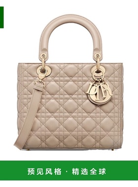 香港直邮Dior 中号 Lady Dior手提包 M0565ONGE