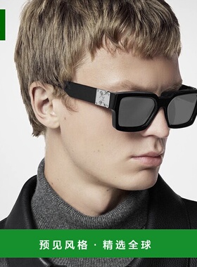 1h可退 欧洲直邮LV/路易威登 男士黑色金属太阳镜正品百搭显脸小