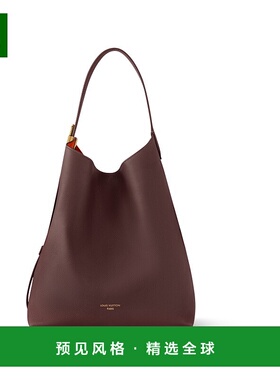 1h可退 欧洲直邮LV路易威登 Hobo女士协奏曲红色小牛皮老花图案单