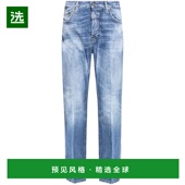 香港直邮Dsquared2 二次方 男士 1h可退 腰带袢牛仔裤 S74LB1530S