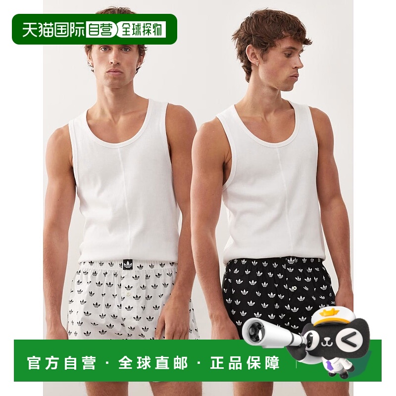 香港直邮adidas 阿迪达斯 男士 Originals core 舒适棉质印花四角