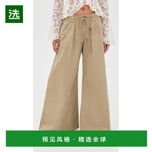 1h可退 香港直邮Free People 自由人 女士 Julien 阔腿斜纹棉布裤