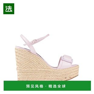 1h可退 香港直邮Sergio Rossi 塞乔·罗西 女士 帆布面凉鞋