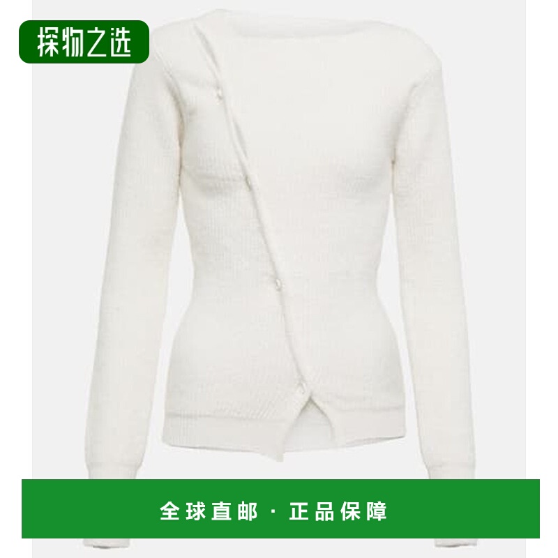 香港直邮Jacquemus 女士 La Maille Pau 羊驼毛混纺针织开衫