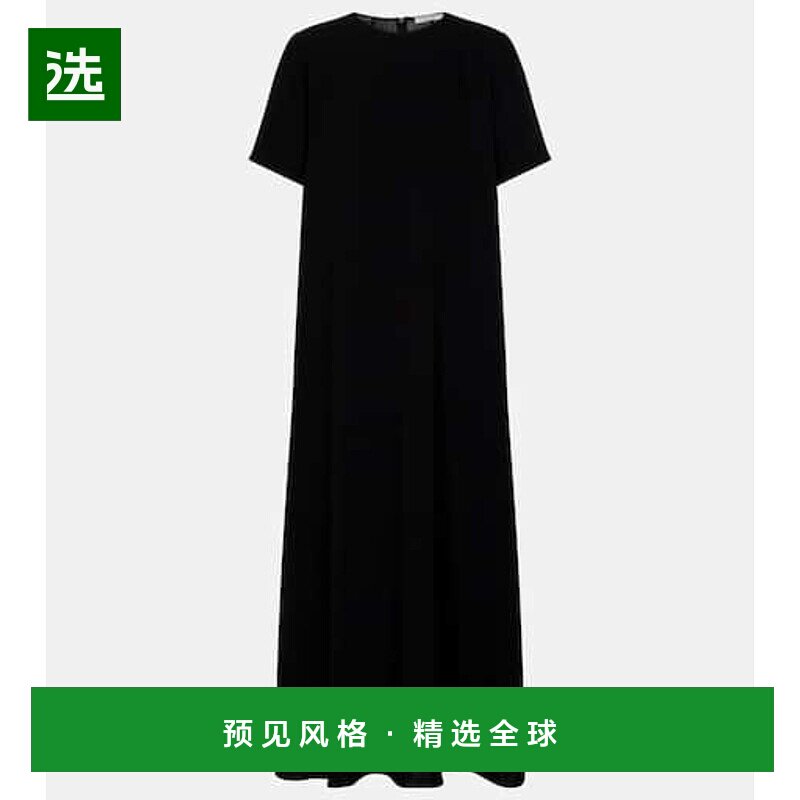香港直邮The Row 女士 Robi 卡迪长款连衣裙 black黑色 舒适时尚