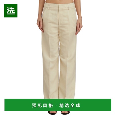 1h可退 香港直邮Dondup 女士 REINA 粘胶纤维亚麻裤子 LDP789IF00