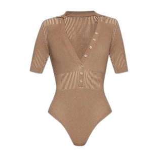 香港直邮Jacquemus ''YAUCO' 紧身性感有领连体衣 211KN109-2040