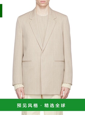香港直邮Jil Sander 驼色羊毛西装外套 JSMU135101MU201200