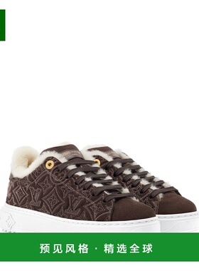 1h可退 欧洲直邮LV路易威登 Time Out系列女士棕色小牛皮老花图案