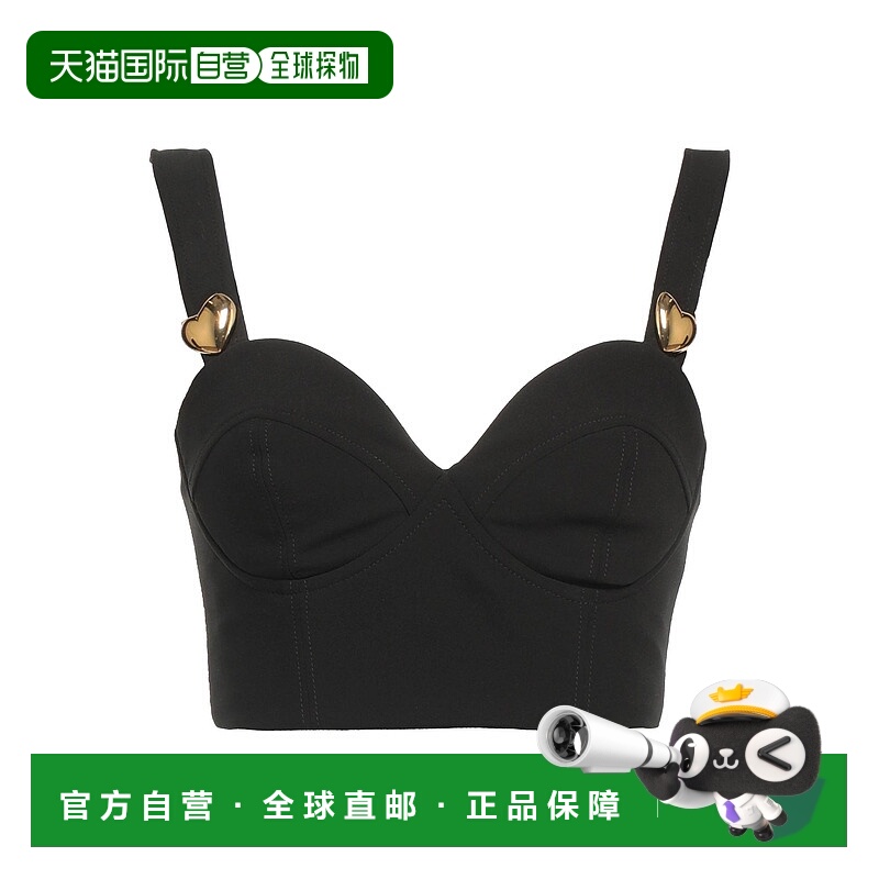 1h可退 香港直邮Moschino 莫斯奇诺 女士 上衣 black黑色 舒适时