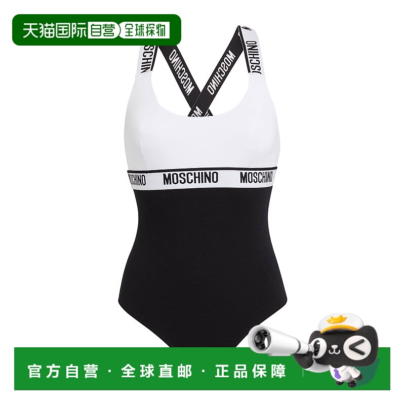 1h可退 香港直邮Moschino 莫斯奇诺 女士 内衣连体衣 black黑色